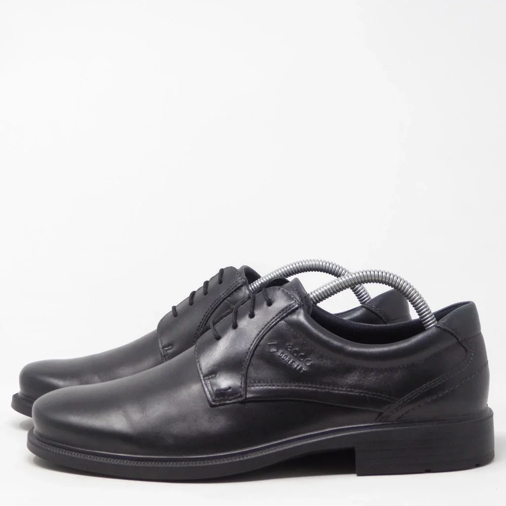 Ecco Mens Oxfords Dress Shoes Black Gore-Tex Leather Lace Up 42 / 8-8.5